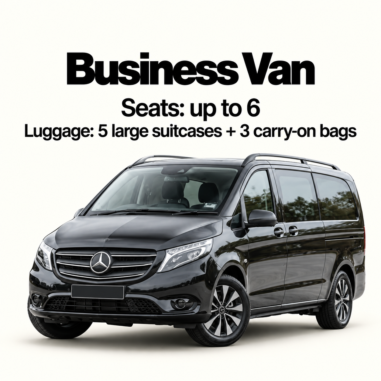 Business Van – Mercedes-Benz Vito or similar